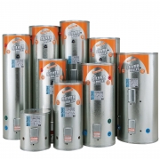 Silver Bullet 180L Mains Stainless Electric Cylinder Twin Inlets 485w x 1780h 3kW